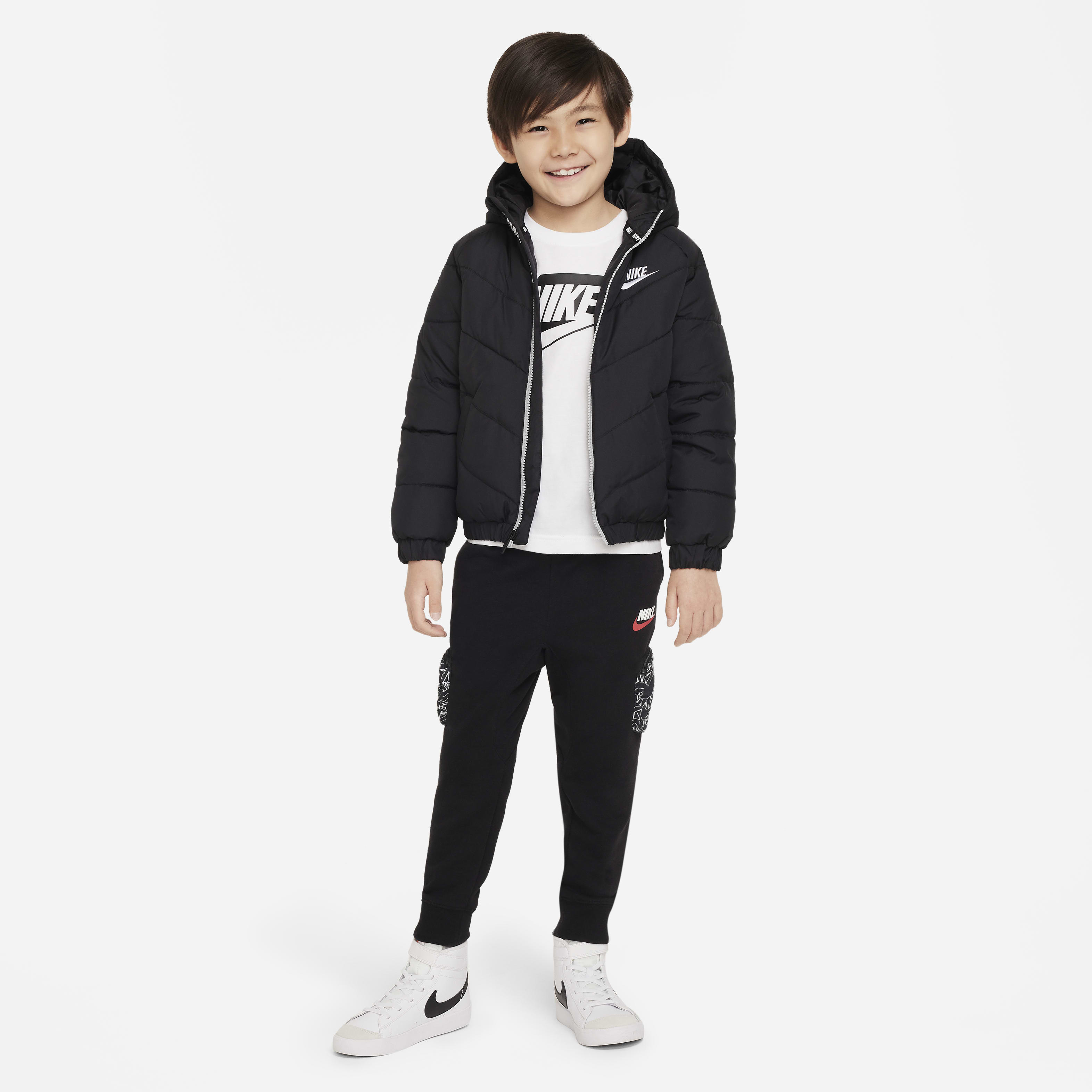 Nike Younger Kids Hooded Chevron Puffer Jacket King s Cross